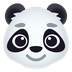 How Panda emoji looks on Joypixels.