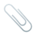 How Paperclip emoji looks on Joypixels.