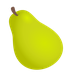 Bagaimana Pear emoji terlihat di Joypixels.