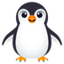 How Penguin emoji looks on Joypixels.