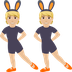 Hur Personer med kaninöron: mellanljus hy emoji ser ut på Joypixels.