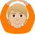 Wie Person mit Händen auf dem Kopf: mittelhelle Hautfarbe Emoji auf Joypixels aussieht.