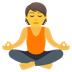 How Person in Lotus Position emoji looks on Joypixels.