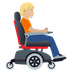 Bagaimana Person in Motorized Wheelchair Facing Right: Medium-Light Skin Tone emoji terlihat di Joypixels.