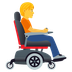 Bagaimana Person in Motorized Wheelchair Facing Right emoji terlihat di Joypixels.