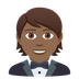 How Person in Tuxedo: Medium-Dark Skin Tone emoji looks on Joypixels.