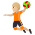 How Person Playing Handball: Medium-Light Skin Tone emoji looks on Joypixels.