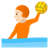 How Person Playing Water Polo: Light Skin Tone emoji looks on Joypixels.