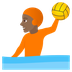 Bagaimana Person Playing Water Polo: Medium-Dark Skin Tone emoji terlihat di Joypixels.