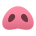 How Pig Nose emoji looks on Joypixels.