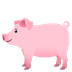 Bagaimana Pig emoji terlihat di Joypixels.