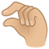 How Pinching Hand: Medium-Light Skin Tone emoji looks on Joypixels.