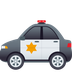 Bagaimana Police Car emoji terlihat di Joypixels.