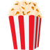 Bagaimana Popcorn emoji terlihat di Joypixels.