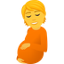 How Pregnant Person emoji looks on Joypixels.