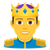 How Prince emoji looks on Joypixels.