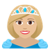 Wie Prinzessin: mittelhelle Hautfarbe Emoji auf Joypixels aussieht.