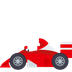 Bagaimana Racing Car emoji terlihat di Joypixels.