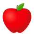 Bagaimana Red Apple emoji terlihat di Joypixels.