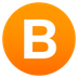 Bagaimana Regional Indicator Symbol Letter B emoji terlihat di Joypixels.