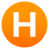 How Regional Indicator Symbol Letter H emoji looks on Joypixels.