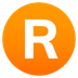 How Regional Indicator Symbol Letter R emoji looks on Joypixels.