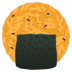 How Rice Cracker emoji looks on Joypixels.