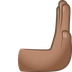 Bagaimana Rightwards Pushing Hand: Medium Skin Tone emoji terlihat di Joypixels.