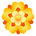 Wie Rosette Emoji auf Joypixels aussieht.