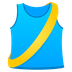 How Running Shirt emoji looks on Joypixels.