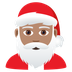 How Santa Claus: Medium Skin Tone emoji looks on Joypixels.