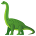 Bagaimana Sauropod emoji terlihat di Joypixels.