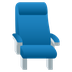 How Seat emoji looks on Joypixels.