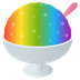 How Shaved Ice emoji looks on Joypixels.