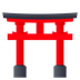 How Shinto Shrine emoji looks on Joypixels.