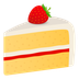 Bagaimana Shortcake emoji terlihat di Joypixels.