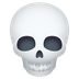 How Skull emoji looks on Joypixels.