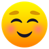 How Smiling Face emoji looks on Joypixels.