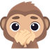 How Speak-No-Evil Monkey emoji looks on Joypixels.