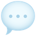 How Speech Balloon emoji looks on Joypixels.