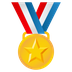 How Sports Medal emoji looks on Joypixels.