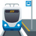 Bagaimana Station emoji terlihat di Joypixels.