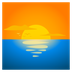 Wie Sonnenaufgang über dem Meer Emoji auf Joypixels aussieht.