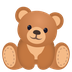 How Teddy Bear emoji looks on Joypixels.