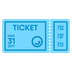 Bagaimana Ticket emoji terlihat di Joypixels.