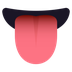 How Tongue emoji looks on Joypixels.