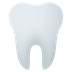 Bagaimana Tooth emoji terlihat di Joypixels.