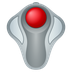 Bagaimana Trackball emoji terlihat di Joypixels.