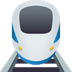 How Train emoji looks on Joypixels.