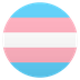 How Transgender Flag emoji looks on Joypixels.